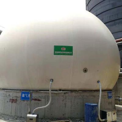 качество  PES PVC PDFE Double Membrane Biogas Holder Gas Holder In Biogas Plant фабрика