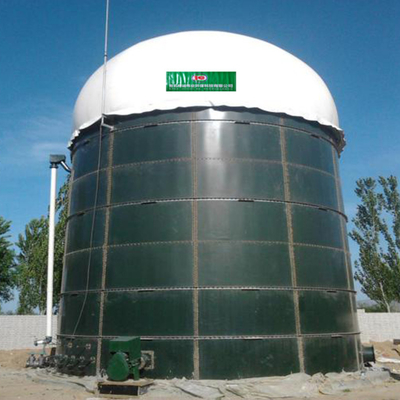 Производство биогаза из биогазовой установки из коровьего навоза