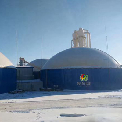 Держатель биогаза двойной мембраны автоматического управления с анаэробной реакцией