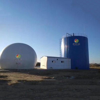Устойчивый к УФ-излучению двойной мембранный биогазовый держатель для анаэробной реакции газа для хранения