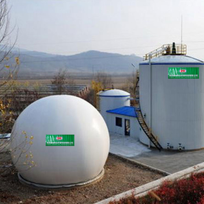 Тип диаграмма резервуара для газа воздухоустойчивой отработанной воды резервуара для газа лэндфилл-газа плавая завода лэндфилл-газа